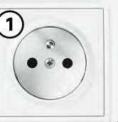 Gniazdo pojedyncze bez ramki FLAVIA biały promocja w Leroy Merlin