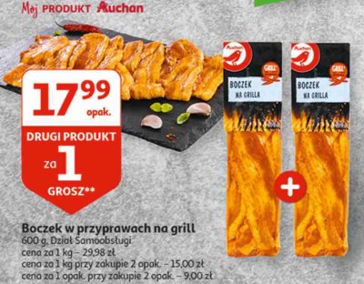 Boczek w marynacie paprykowej Auchan promocja