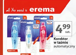 Korektor w taśmie Erema promocja w Auchan