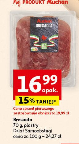 Bresaola Auchan promocja