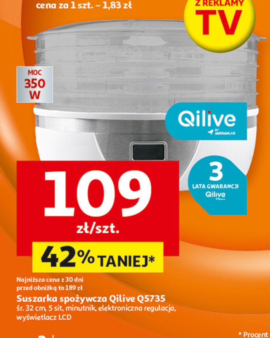 Suszarka spożywcza q.5735 Qilive promocja