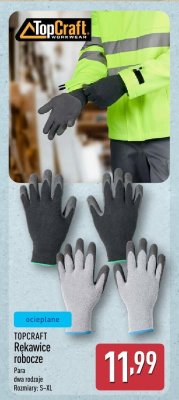 Rękawice robocze, 2 rodzaje promocja w Aldi