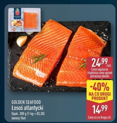 Łosoś atlantycki GOLDEN SEAFOOD promocja w Aldi