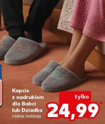 Kapcie z nadrukiem dla Dziadka promocja w Kaufland