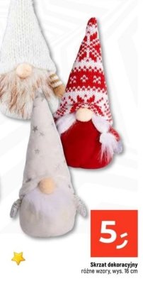 Skrzat dekoracyjny różne wzory, wys. 16 cm promocja w Dealz