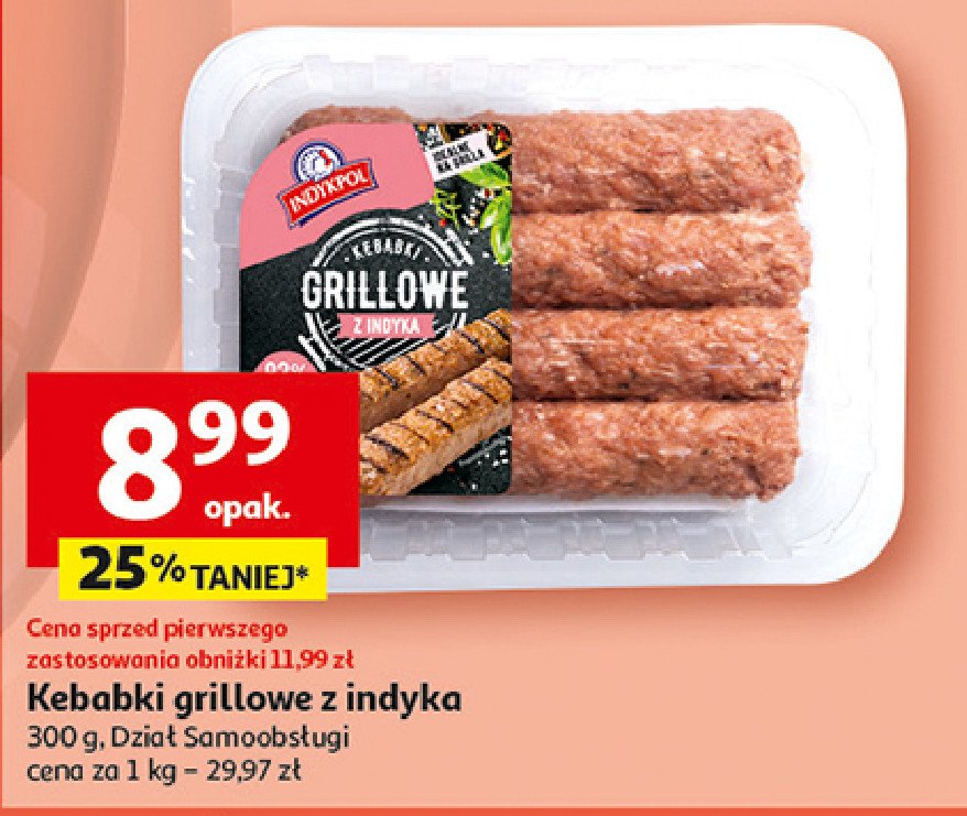 Kebabiki grillowe z mięsa z indyka Indykpol promocja