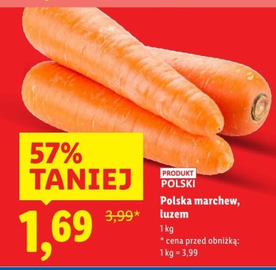 Marchew Polska luzem Lidl promocja w Lidl
