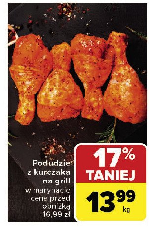 Podudzie z kurczaka na grill promocja w Carrefour Market