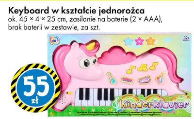 Keyboard w kształcie jednorożca promocja w Tedi