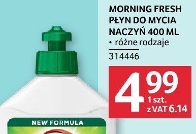 Płyn do mycia naczyń Morning Fresh 400ml promocja w Selgros