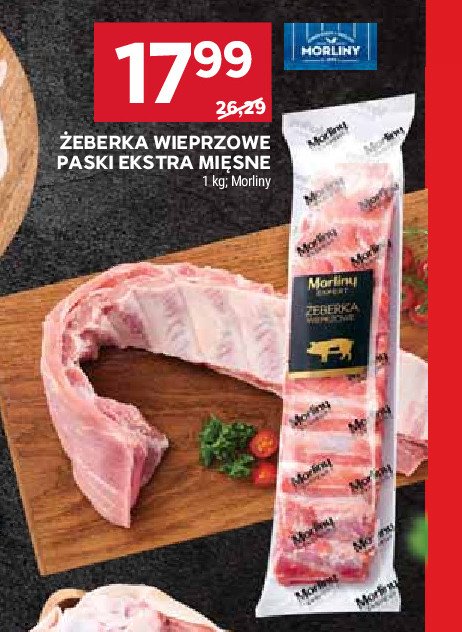 Żeberka wieprzowe paski Morliny promocja