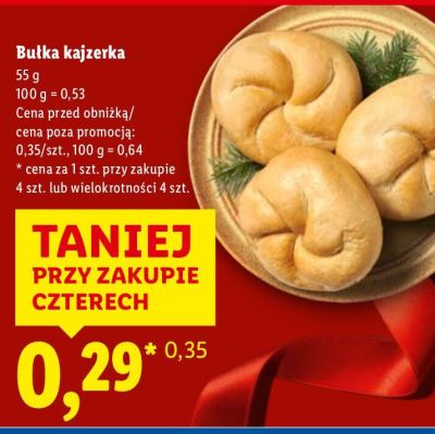 Bułka kajzerka promocja w Lidl