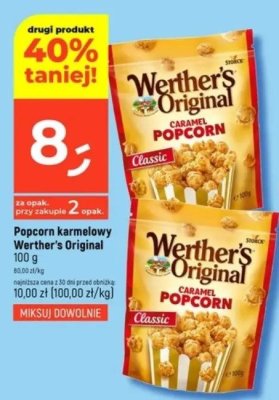 Popcorn karmelowy Werther's Original 100 g promocja w Dealz