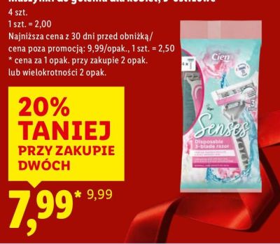 Maszynki do golenia dla kobiet, 3-ostrzowe Cien promocja w Lidl