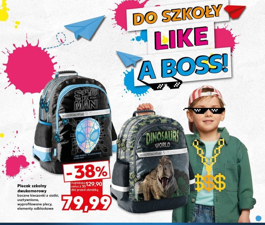 Plecak szkolny spider-man promocja