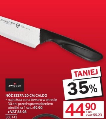 Nóż szefa 20 cm Caldo Zwinger promocja w Selgros
