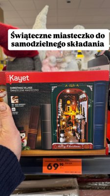 Świąteczne miasteczko do samodzielnego składania  promocja w Biedronka