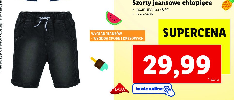 Szorty jeansowe chłopięce 122-164 Pepperts! promocja