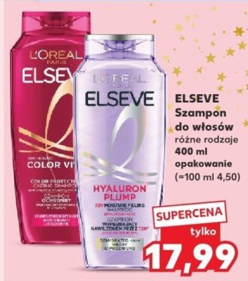 Szampon do włosów Elseve różne rodzaje 400 ml opakowanie promocja w Kaufland