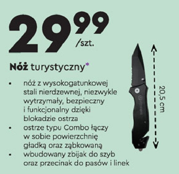 Nóż turystyczny 20.5 cm Utendors promocja