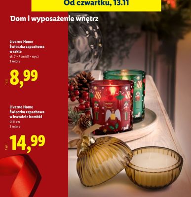 Świeczka zapachowa w szkle Livarno Home promocja w Lidl