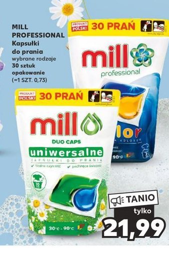 Kapsu艂ki do prania color MILL PROFESSIONAL promocja