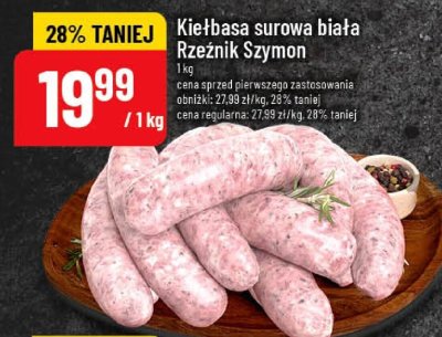 Kiełbasa surowa biała promocja w POLOmarket
