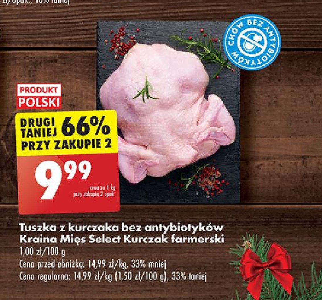 Tuszka z kurczaka bez antybiotyków Kraina mięs select promocja