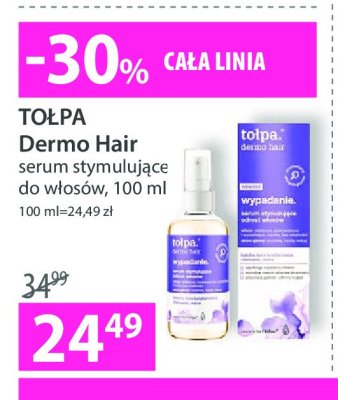 Serum przeciw wypadaniu włosów Tołpa dermo hair promocja