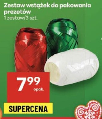 Zestaw wstążek do pakowania prezentów promocja w Delikatesy Centrum