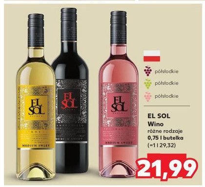 Wino El sol espana promocja