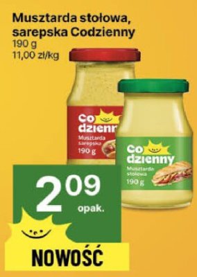 Musztarda stołowa, sarepska Codzienny promocja w Delikatesy Centrum
