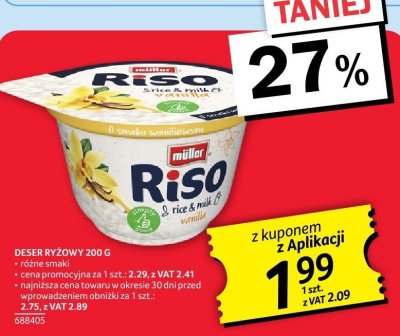 Deser ryżowy 200 g promocja w Selgros
