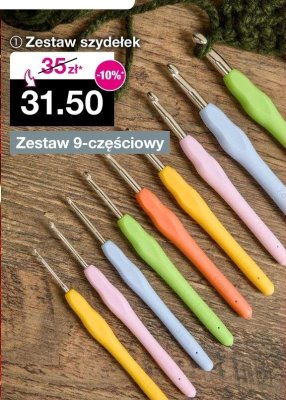 Zestaw szydełek 9-częściowy promocja w Woolworth