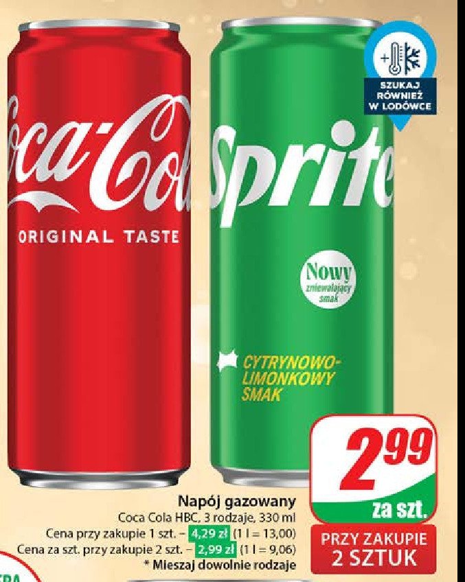 Napój Coca-cola promocja w Dino
