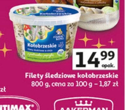 Filety śledziowe kołobrzeskie promocja w Auchan