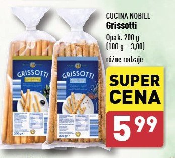 Grissotti z oliwą z oliwek i solą morską Cucina nobile promocja