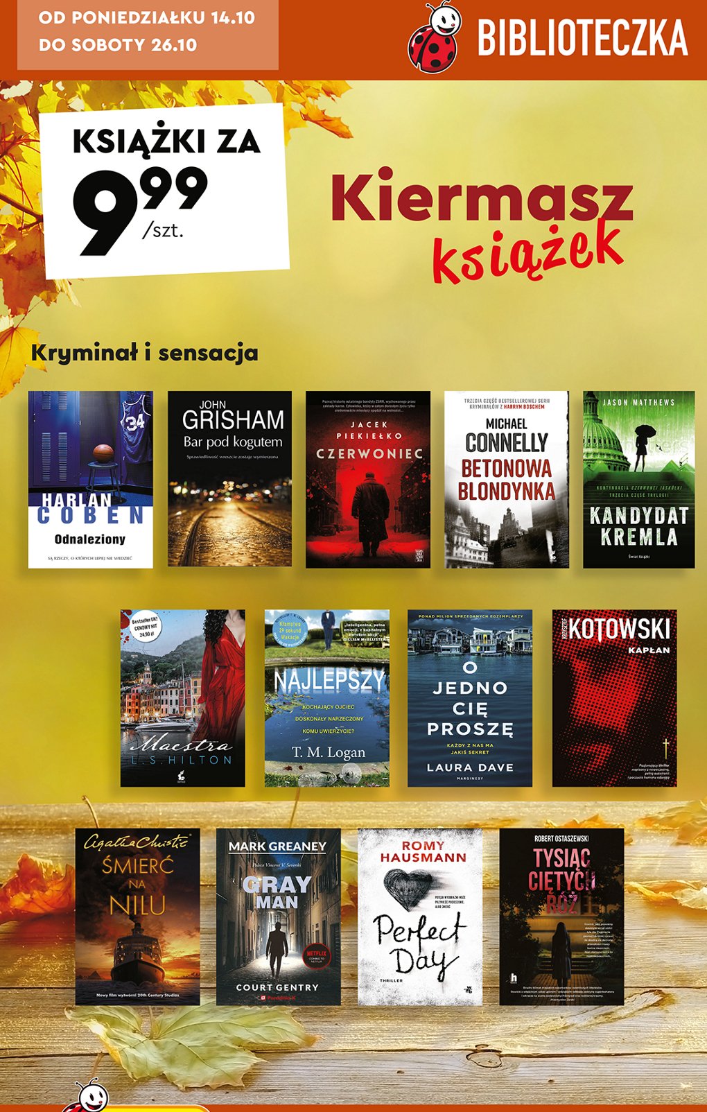 Agatha christir "śmierć na nilu" promocja w Biedronka