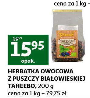 Herbatka owocowa z puszczy bia艂owieskiej Taheebo esencja natury promocja
