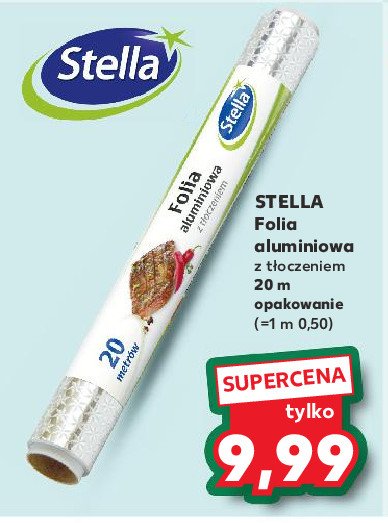 Folia aluminiowa 20 m Stella promocja