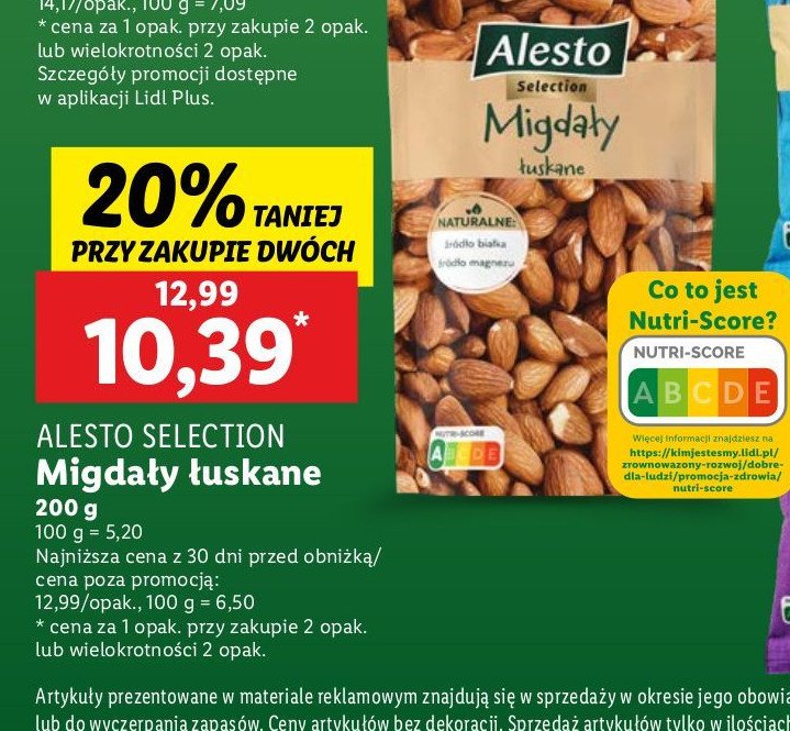 Migda艂y 艂uskane Alesto (Lidl) promocja