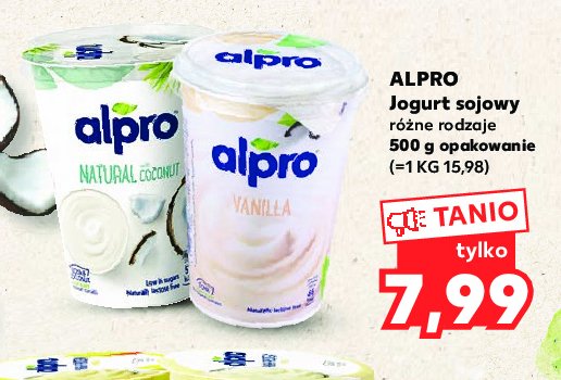Jogurt sojowy waniliowy Alpro promocja