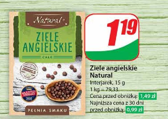 Ziele angielskie całe Natural promocja