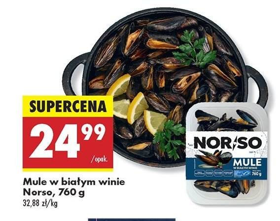 Mule w bia艂ym winie Norso promocja