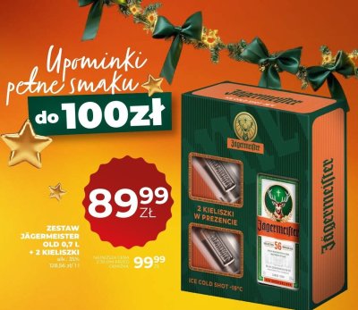 Likier zestaw Jägermeister Old 0,7 L + 2 kieliszki promocja w Duży Ben