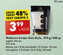 Makaron konjac fettucine Asia style promocja