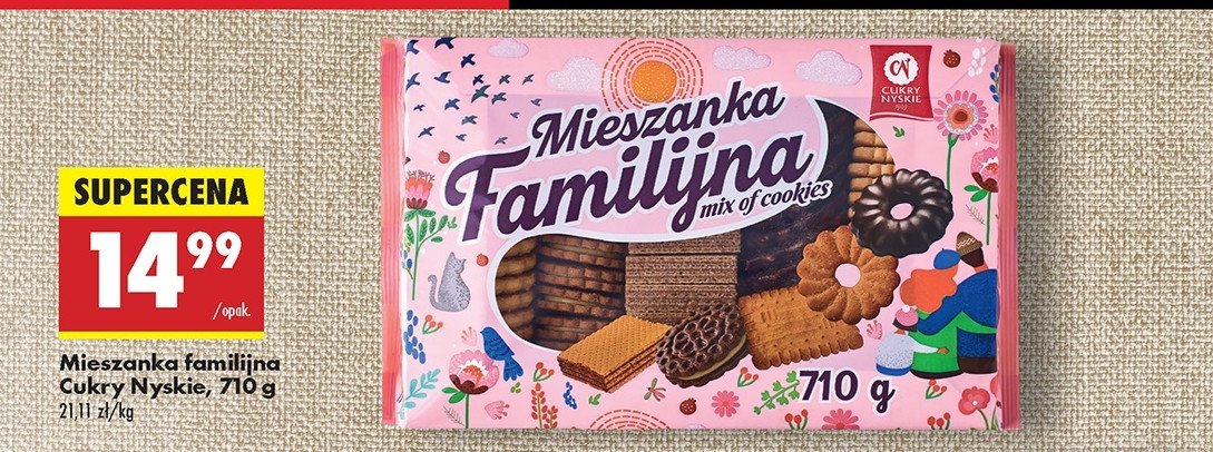 Mieszanka familijna Cukry nyskie promocja w Biedronka