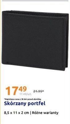 Skórzany portfel promocja w Action