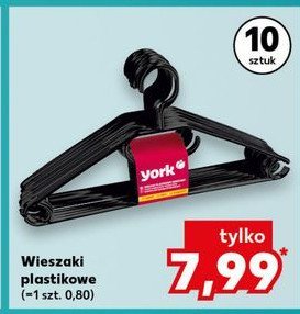 Wieszak plastikowy York promocja