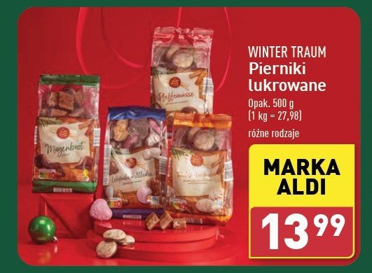 Pierniki lukrowane Wintertraum promocja w Aldi